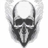 Poster vectorschedel sticker (Voorkant)