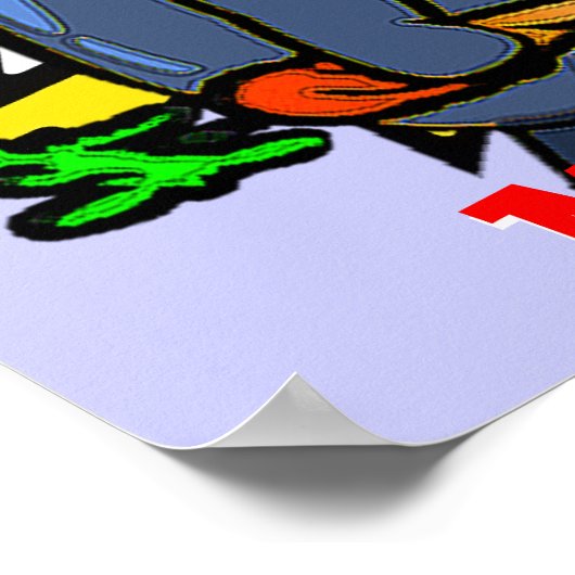 Poster Veggie Monster (Hoek)