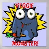 Poster Veggie Monster (Voorkant)