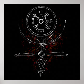 Poster Vegvisir Norse Compass