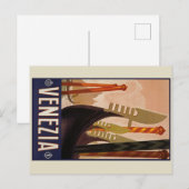  Poster Venezia - Italië Briefkaart (Voorkant / Achterkant)