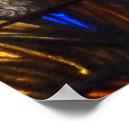 Poster Venster Glas in lood (Hoek)