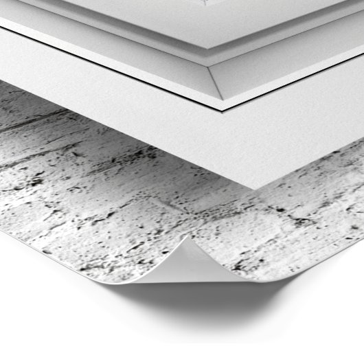 Poster Venster Uitzicht (Hoek)