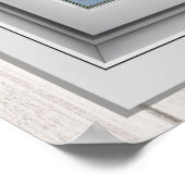 Poster Venster Uitzicht (Hoek)