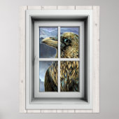 Poster Venster Uitzicht (Voorkant)