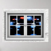 Poster Venster Uitzicht (Voorkant)