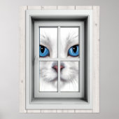 Poster Venster Uitzicht (Voorkant)