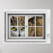 Poster Venster Uitzicht (Voorkant)