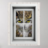 Poster Venster Uitzicht (Voorkant)