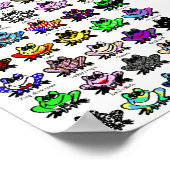 Poster Verf Mijn kikker (Hoek)