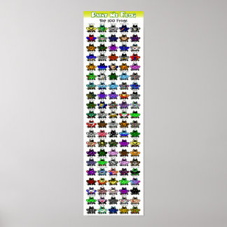 Poster Verf Mijn kikker