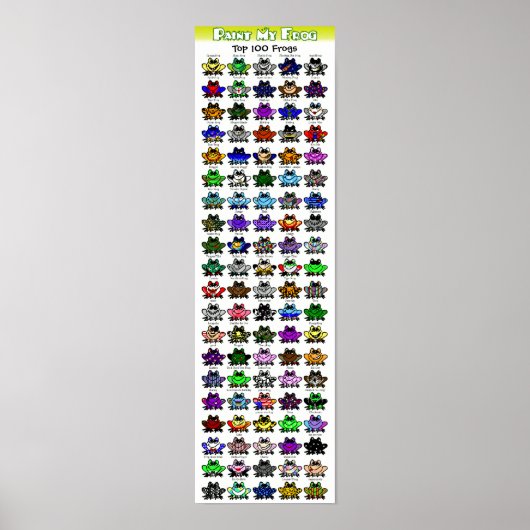 Poster Verf Mijn kikker (Voorkant)