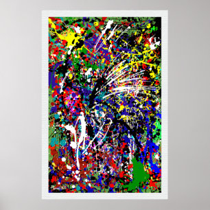 Poster Verf plakband omhoog