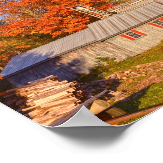 Poster Vermont Sugar House (Hoek)