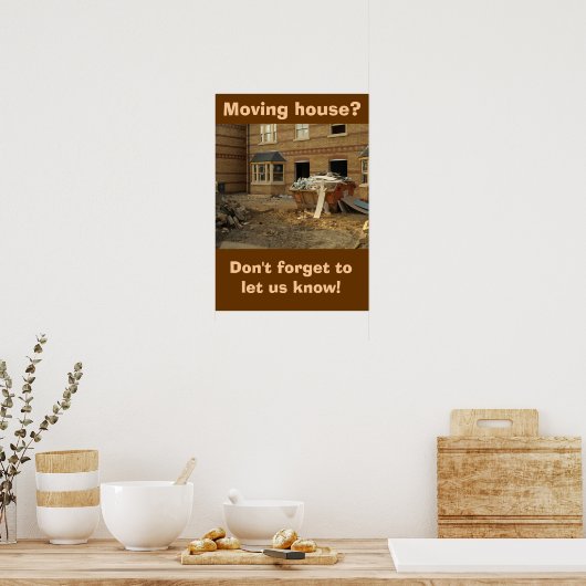 Poster: Verplaatsingshuis Poster (Keuken)