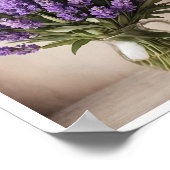 Poster Verse Lavendel Bloemboeket Wanddecoratie (Hoek)