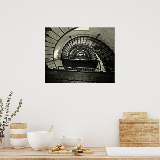 Poster Vertigo - Sprial Staircase in Curri.. (Keuken)