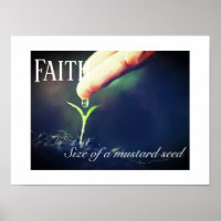 Poster-vetgrootte van mosterdzaad