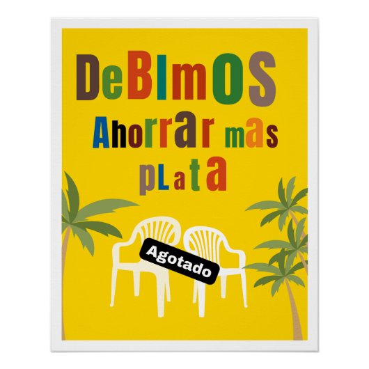 Poster vibe Bad Bunny dinero nostalgia meme (Voorkant)
