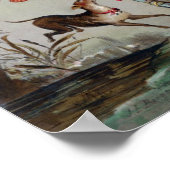 Poster Victoriaans ijsschaatscène (Hoek)