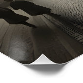 Poster - Victoriaans straat van Londen (Hoek)