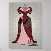 poster "Victoriaans Tea Gown" (Voorkant)