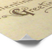 Poster Victoriaans Valentijnen (Hoek)