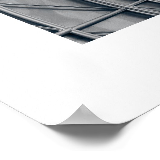 Poster viereckig, Architekturdetail schwarz weiß (Hoek)