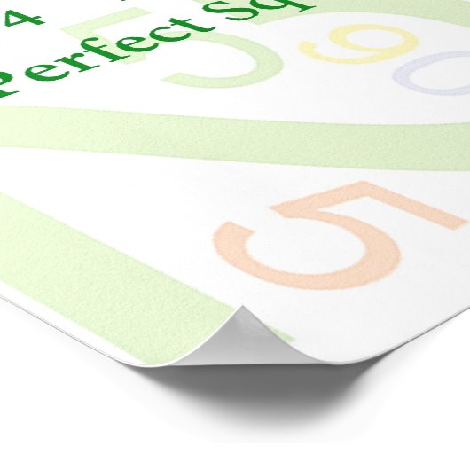 Poster vierkantswortel (Hoek)