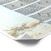 Poster, vijf strijders, Ivoorkust, West-Afrika Poster (Hoek)