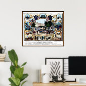 Poster vintage 15e amendementsviering 1870 (Thuiskantoor)