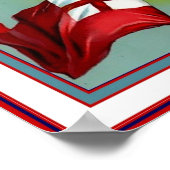 Poster Vintage 1885 Geschiedenis van Amerikaanse v (Hoek)