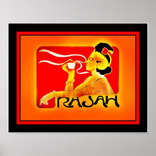 Poster Vintage advertenties Rajah Coffee (Voorkant)