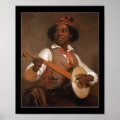 Poster Vintage Banjo Player (Voorkant)