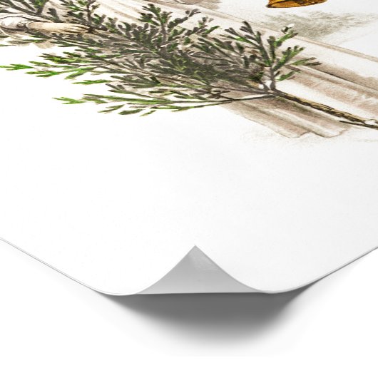 POSTER : VINTAGE CHRISTMAS ANGEL (Hoek)