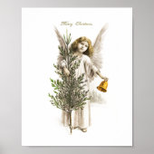 POSTER : VINTAGE CHRISTMAS ANGEL (Voorkant)