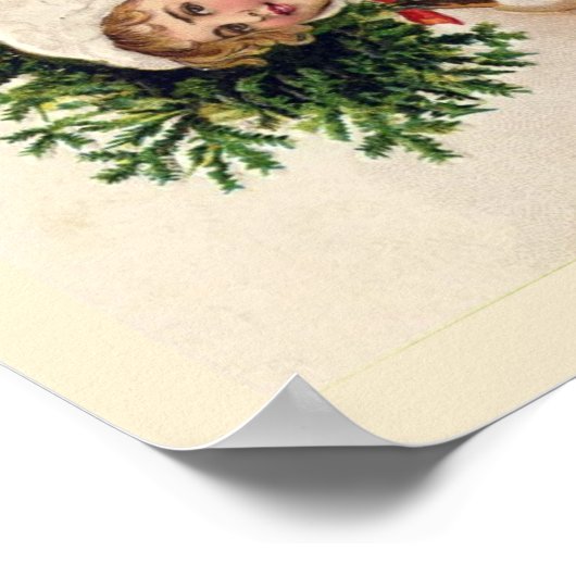 POSTER : VINTAGE CHRISTMAS-ILLUSTRATIE (Hoek)