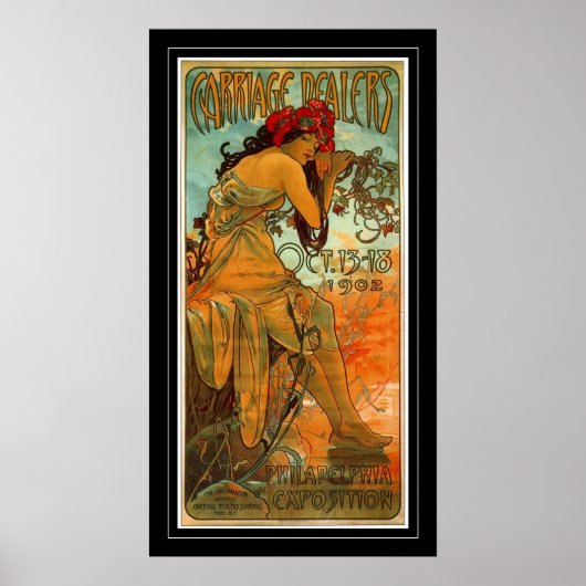 Poster Vintage Kunst Alphonse Mucha (Voorkant)