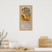 Poster Vintage Kunst Alphonse Mucha (Keuken)