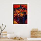 Poster Vintage Kunst August Macke Seiltänzer 2 (Keuken)