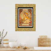 Poster Vintage Kunst Plakat Mucha (Keuken)