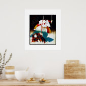 Poster Vintage Kunst Samurai (Keuken)