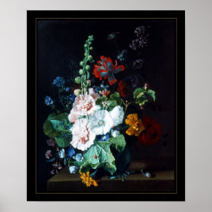 Poster Vintage Kunst Stilleven Bloemen