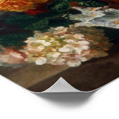 Poster Vintage Kunst Stilleven Bloemen (Hoek)