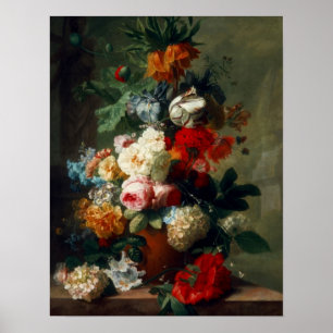 Poster Vintage Kunst Stilleven Bloemen