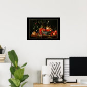 Poster Vintage Kunst Stilleven Fruit Schilderij 2 (Thuiskantoor)