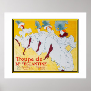 Poster Vintage Kunst Toulouse Lautrec Dansers