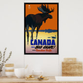 Poster Vintage Reizen Canada (Keuken)