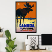 Poster Vintage Reizen Canada (Thuiskantoor)