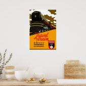Poster Vintage Reizen Per Trein Canada 2 (Keuken)